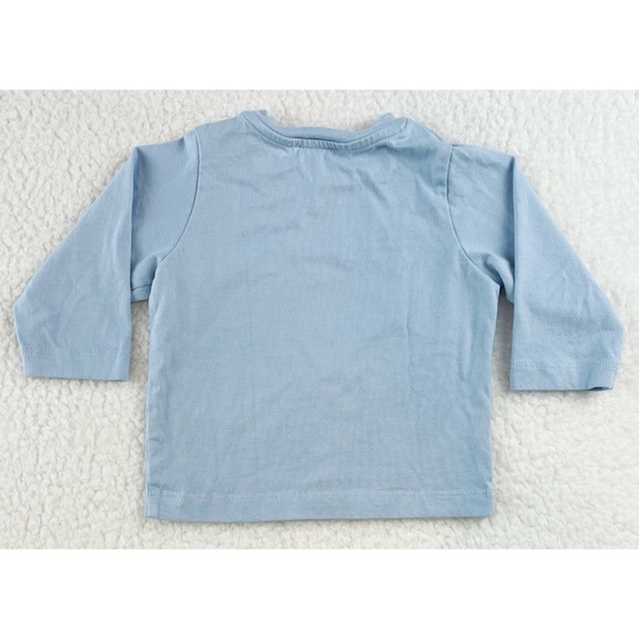 JACADI PARIS • Light Blue French Tricolor Rooster Long Sleeve Shirt - Picture 6 of 10